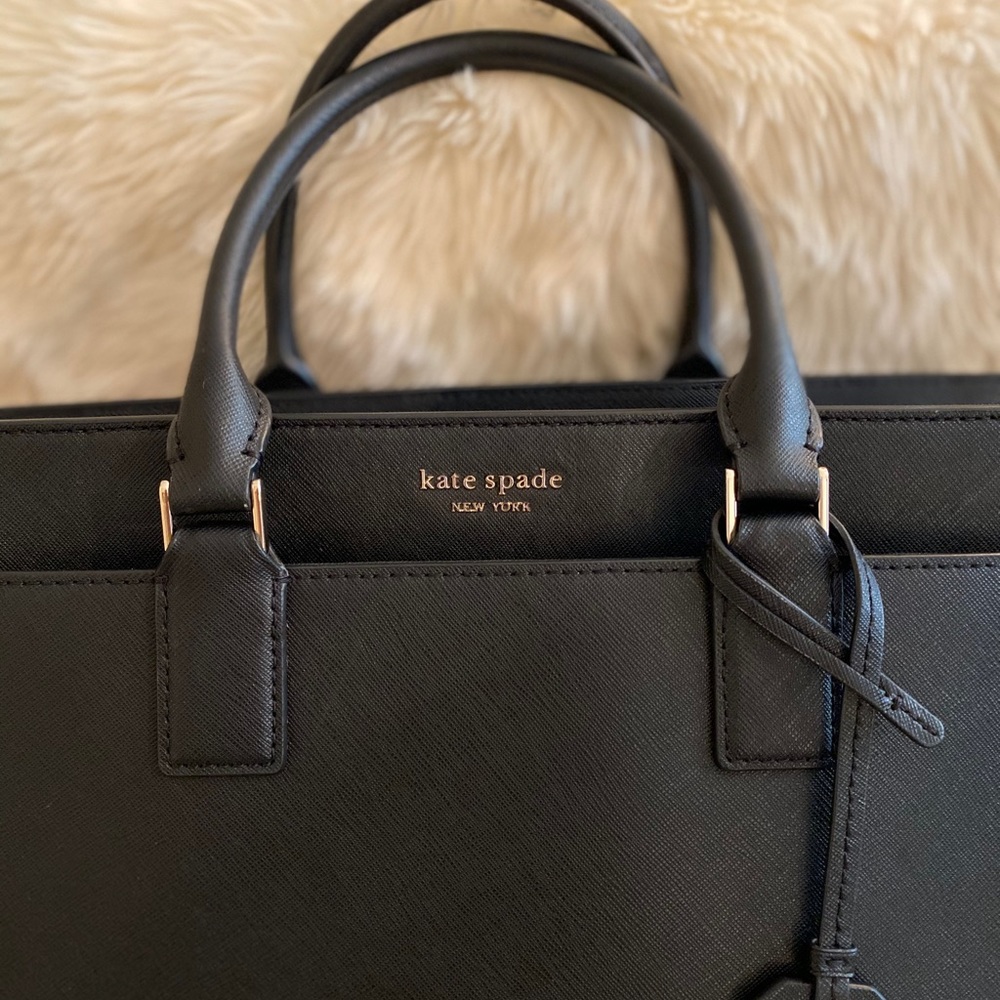 SOLD Kate Spade large black satchel/shoulder bag - Picture 3 of 15
